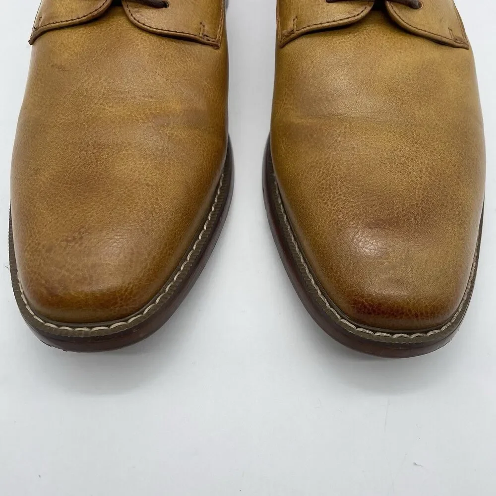 Van Heusen Memory Foam Geraldo Dress Shoes Men's 10.5 M Tan Brown Oxford Regal